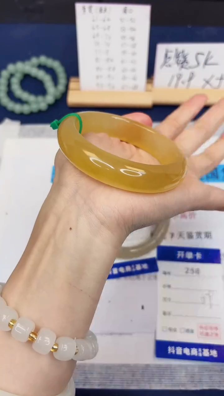 【闪购商品】石英质玉手镯未镶嵌256-财气镯-圈口59