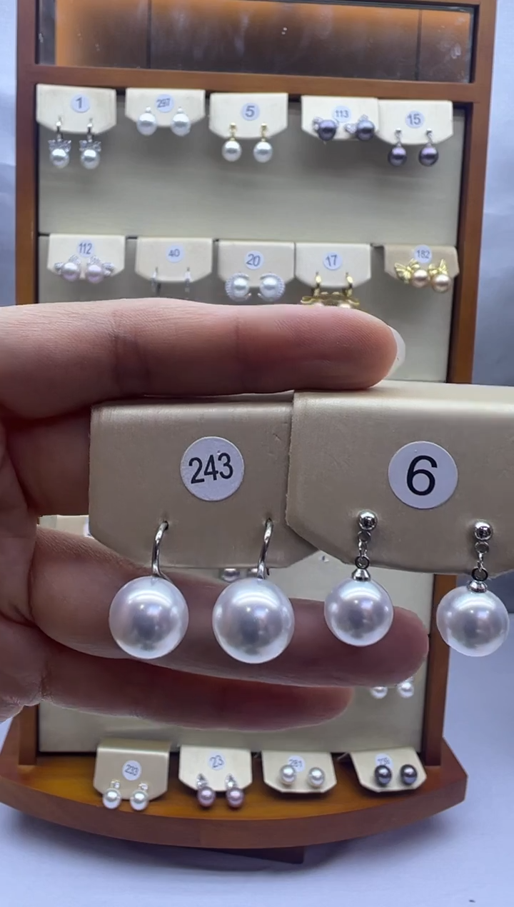 未镶嵌耳饰淡水珍珠243+6