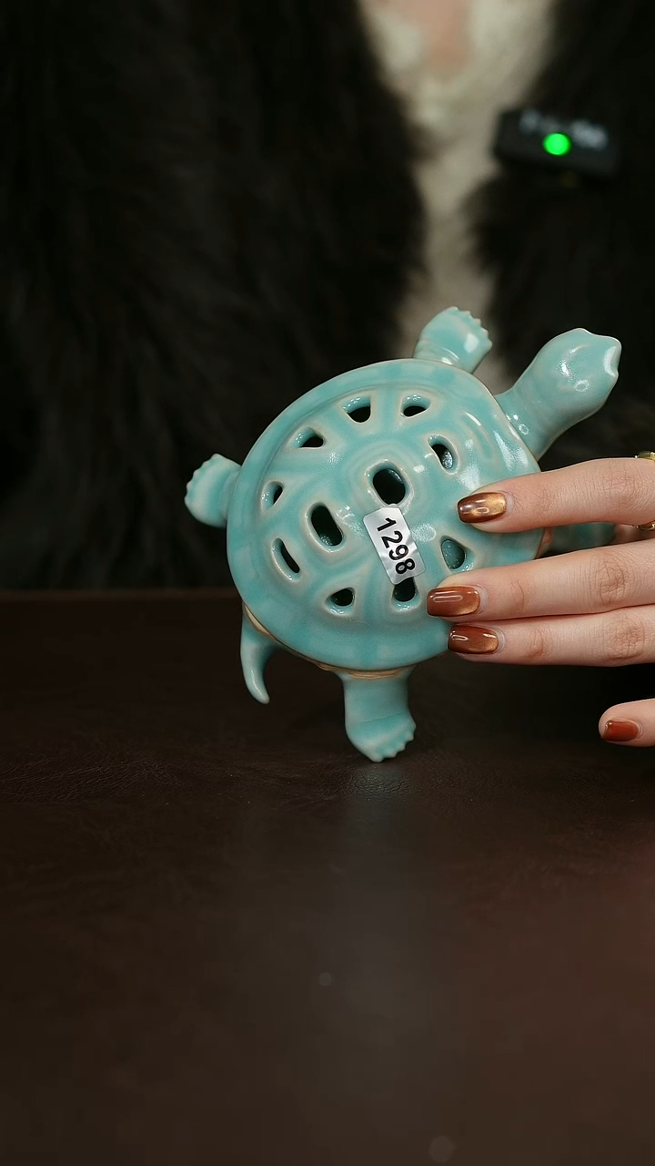 摆件瓷1298 汝宋汝瓷原矿釉