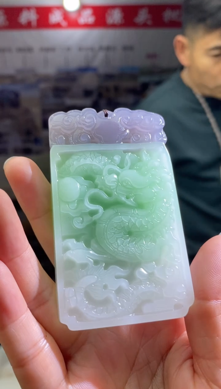 三色龙凤呈祥5*8