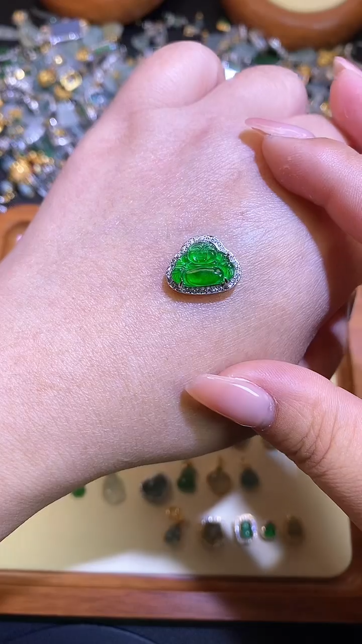 【闪购商品】翡翠吊坠(不含链)银S925镶嵌1