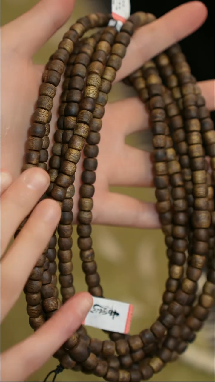 金丝楠手串/手链0.8多圈海南莺歌绿奇楠