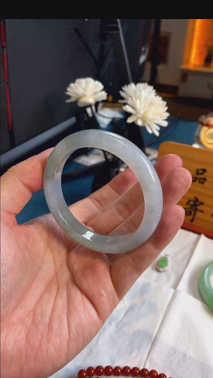 未镶嵌定制翡翠14993号57圈