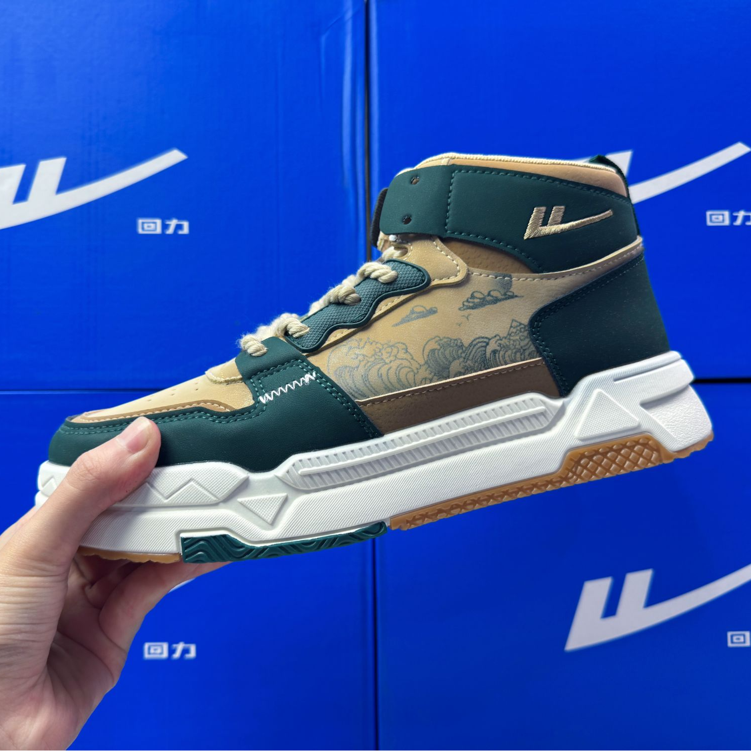 Warrior/回力男鞋2025新款潮流百搭软底防滑休闲鞋高帮潮鞋2190