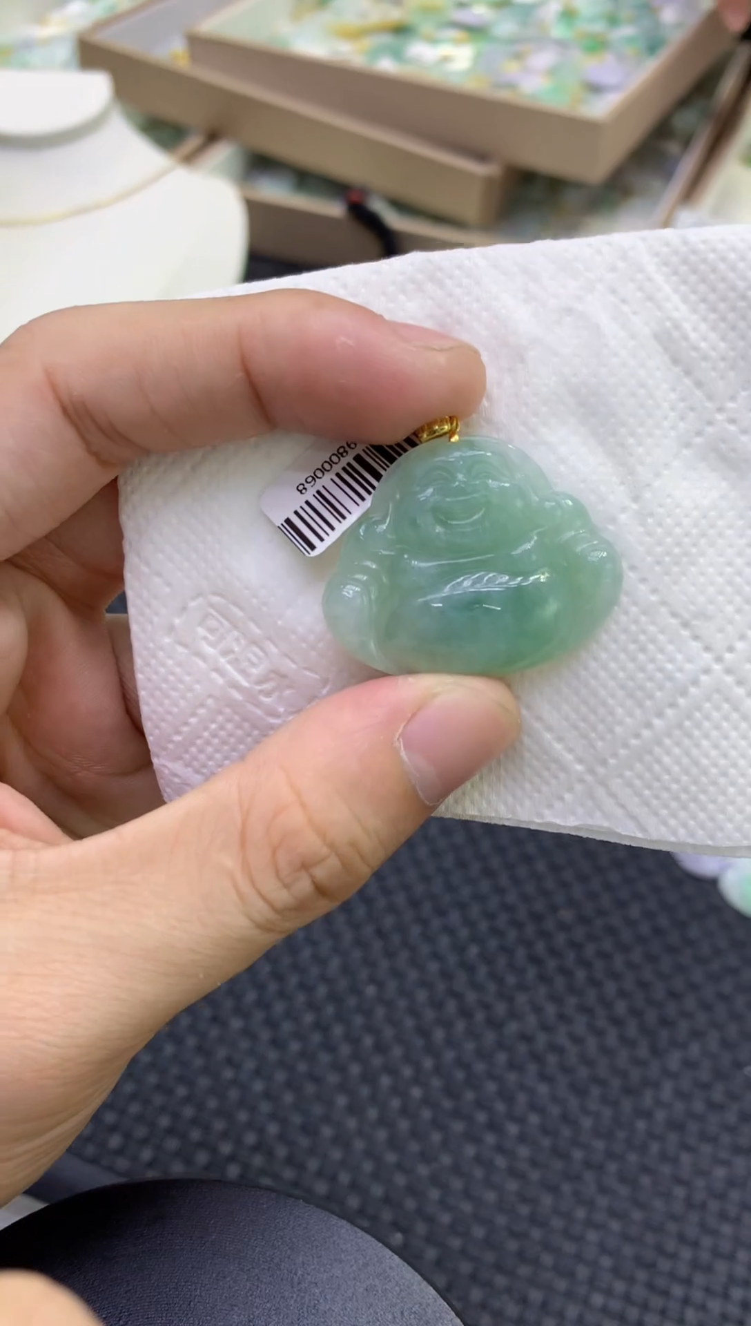 颈饰未镶嵌翡翠天然缅甸A货翡翠