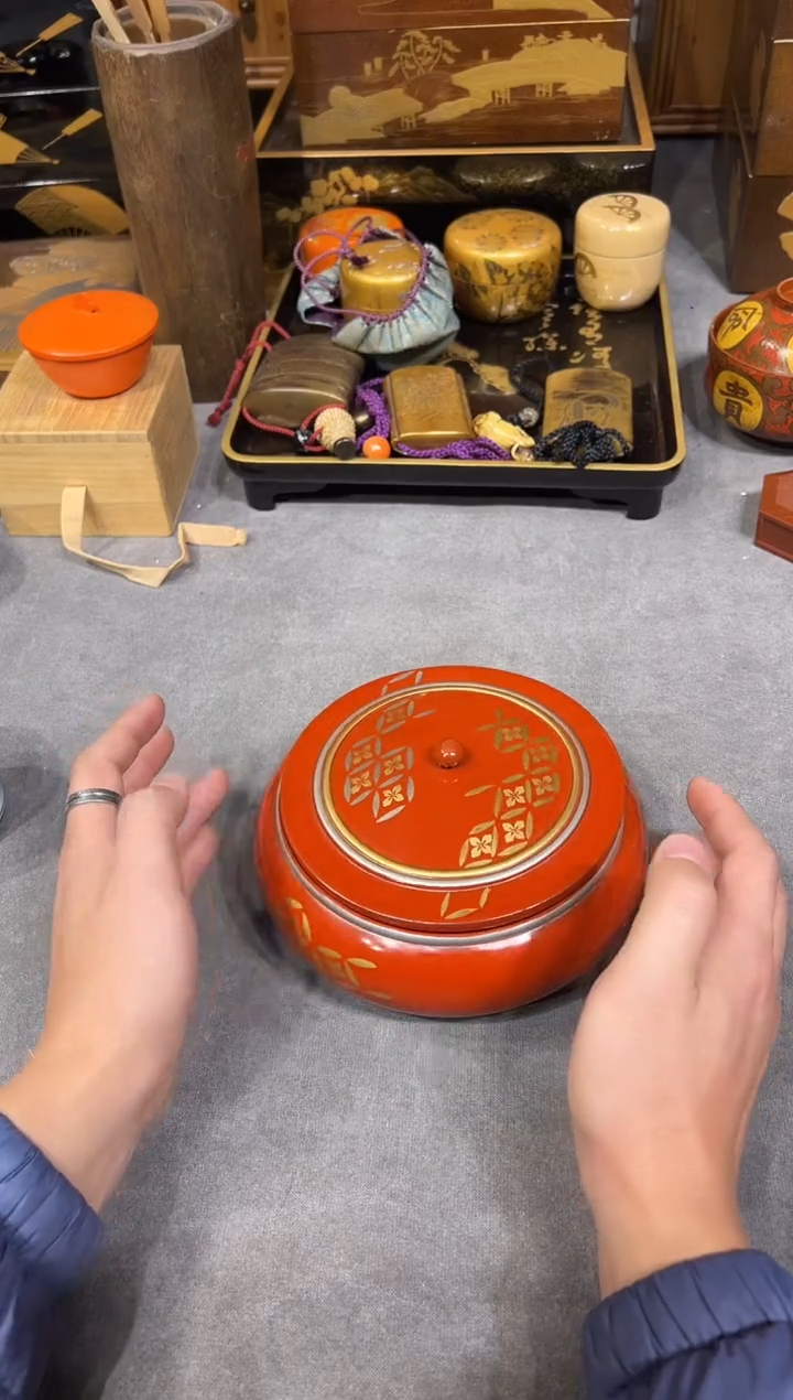 盖罐 大漆漆器大漆漆器