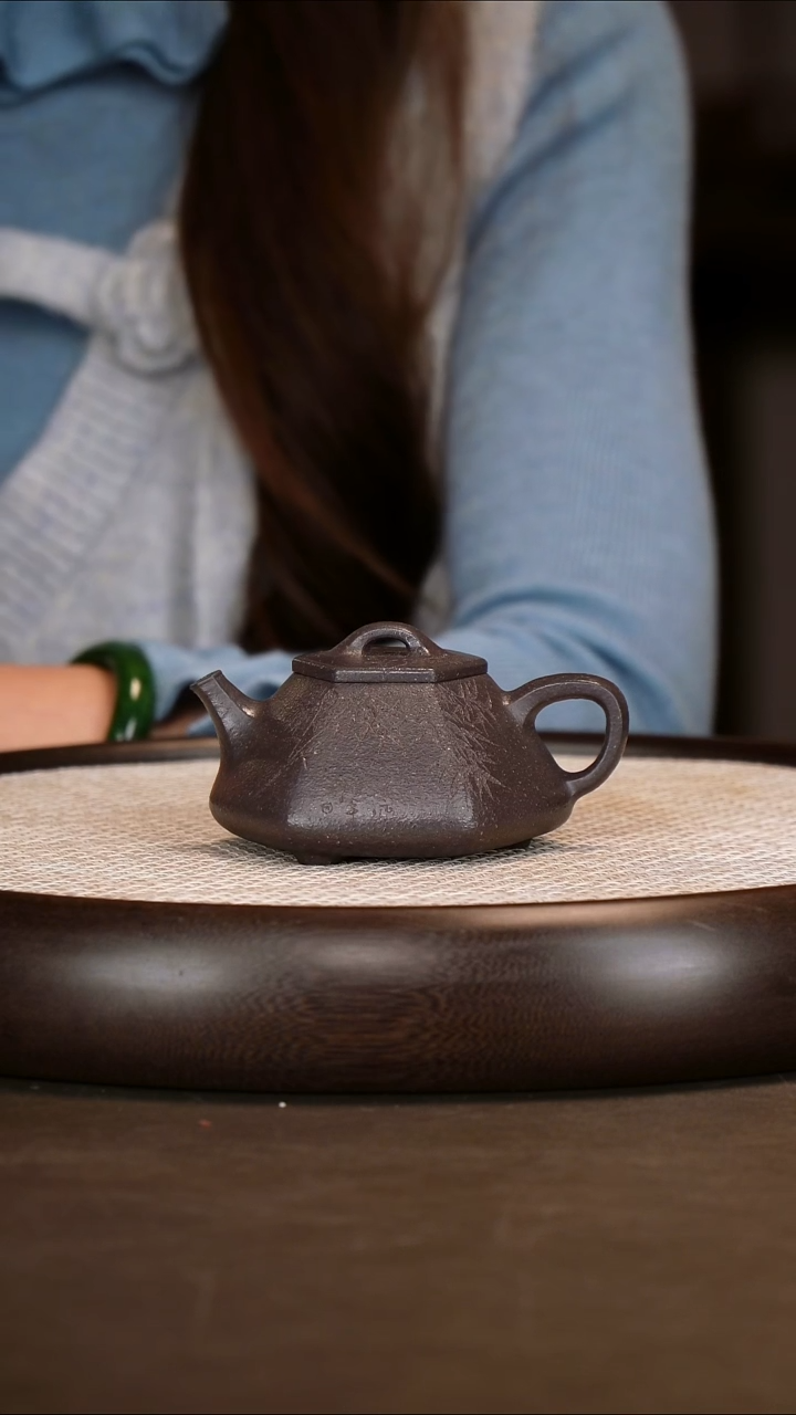 茶壶紫砂【耿浩】天青心舟石瓢   190CC