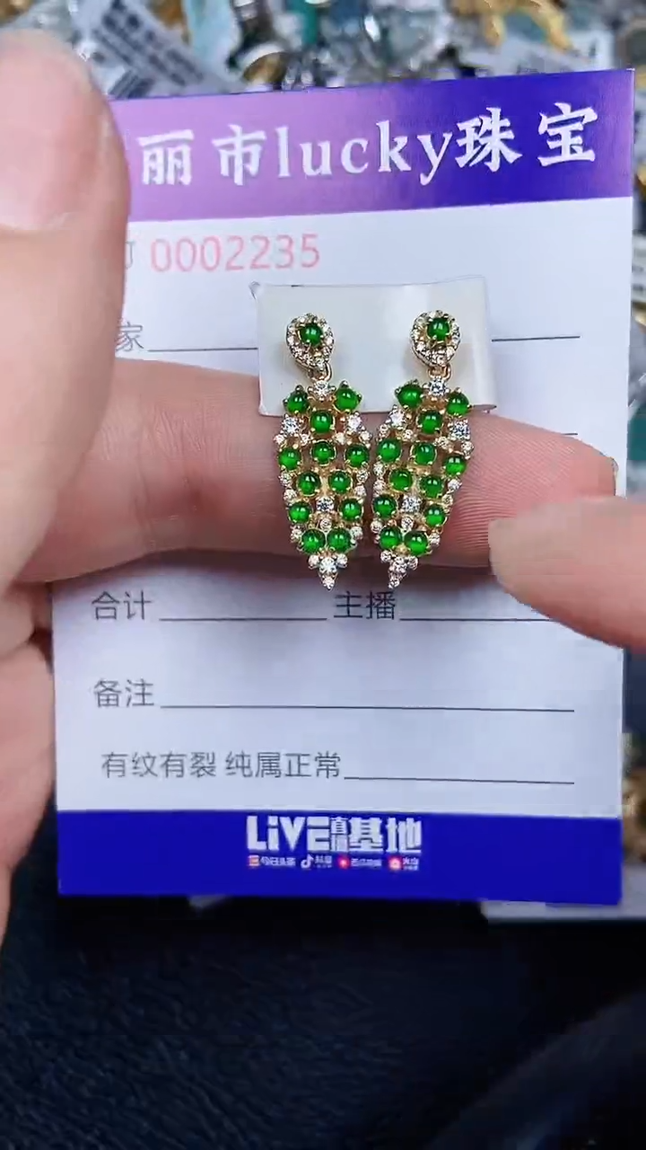 颈饰银S925镶嵌翡翠2235