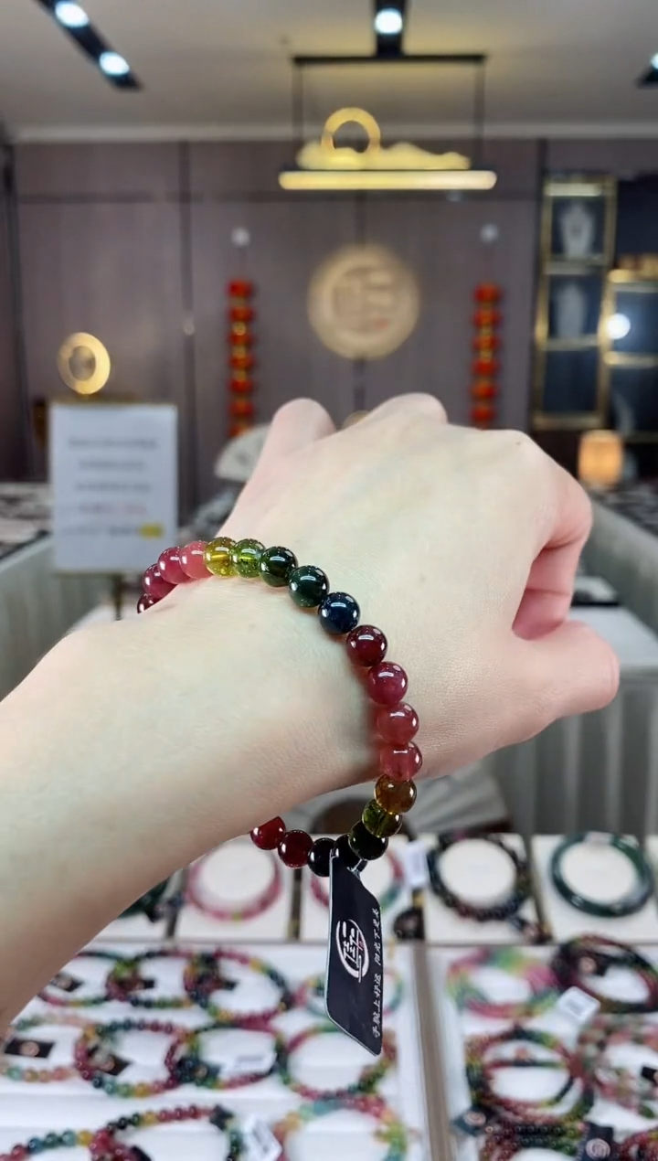 【闪购商品】碧玺单圈手串6mm+未镶嵌（多样性发一条）hon