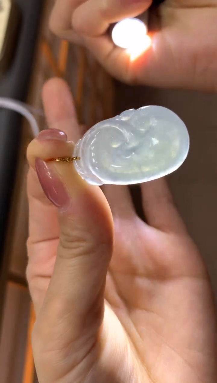 【闪购商品】翡翠颈饰18K金镶嵌|不退不换