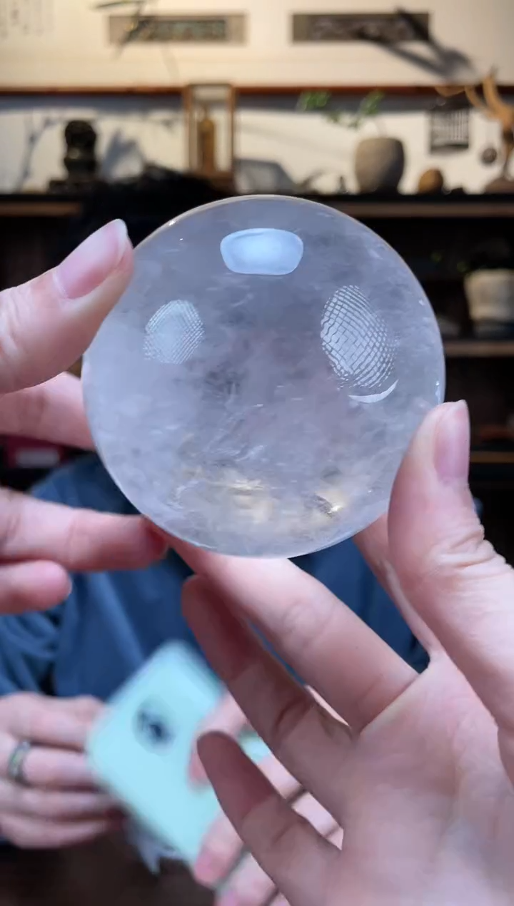 【闪购商品】水晶摆件未镶嵌02白水晶球摆件ZD