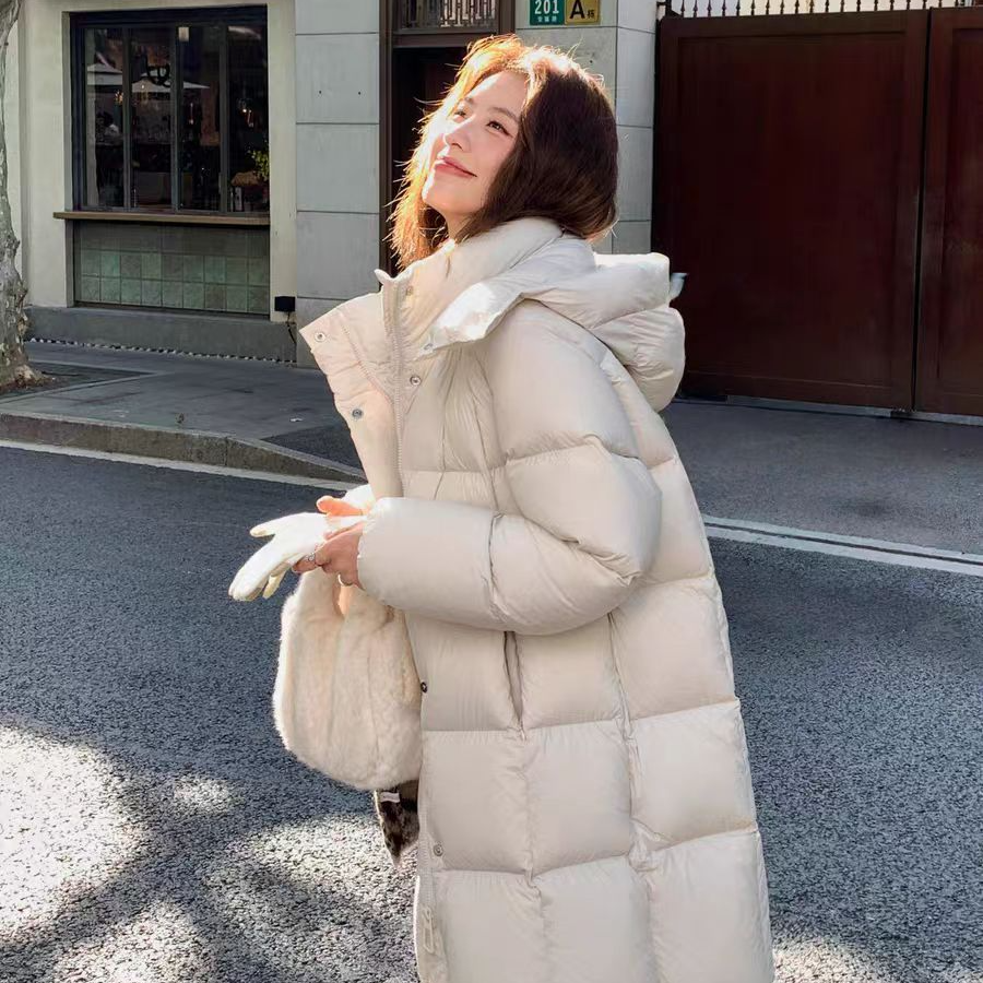 【沐禾】2025中长款泡芙羽绒冬装外套 衣长72 MG