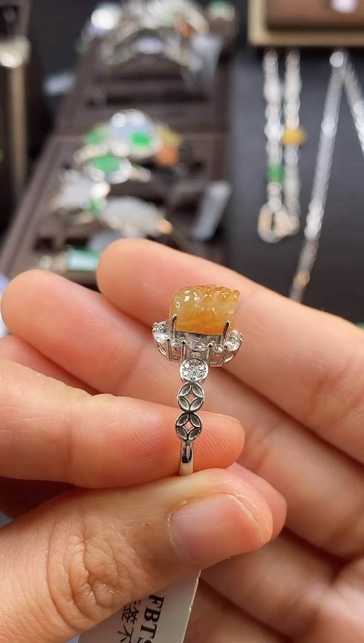 颈饰银S925镶嵌翡翠17814