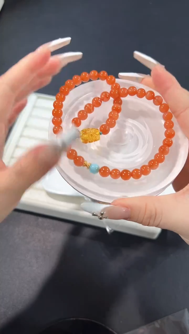 未镶嵌手链南红玛瑙8d多样性发其一【1条】默认微瑕