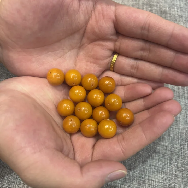 蜜蜡手工单珠约15mm（不穿绳）多样性发货拍一发一-594158