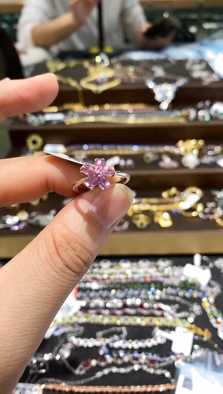 【闪购商品】蓝宝石戒指银S925镶嵌戒指