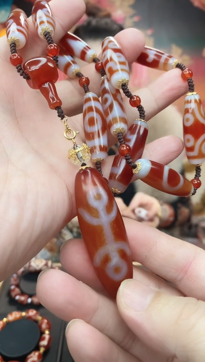 【闪购商品】玛瑙/玉髓毛衣链未镶嵌玛瑙贵贵毛衣链