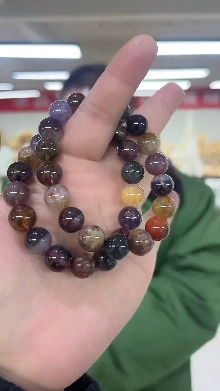 【闪购商品】水晶手链未镶嵌天然极光手串多样性发一11mm