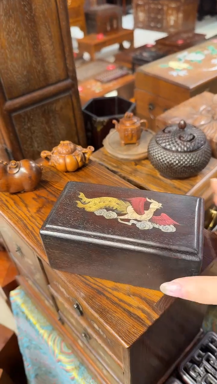 【闪购商品】木木艺紫檀凤凰机关盒98.88888