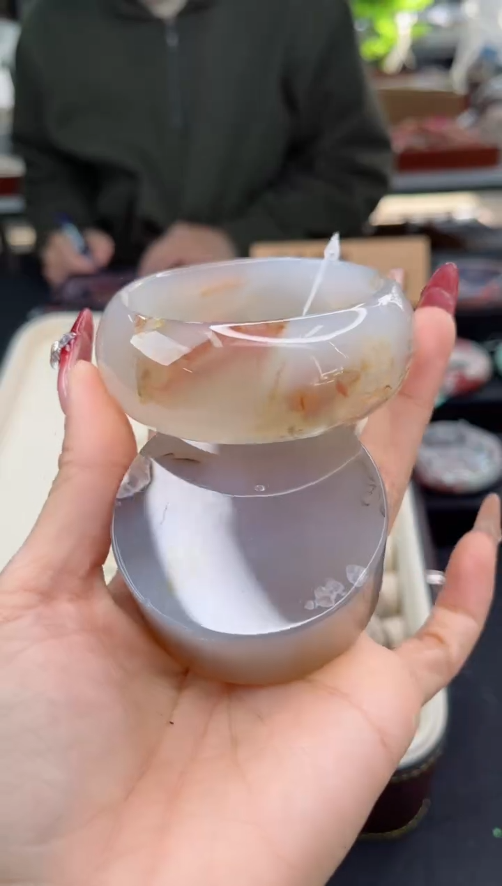 【闪购商品】石英质玉手镯未镶嵌56圈口（赠品镯心）3650225