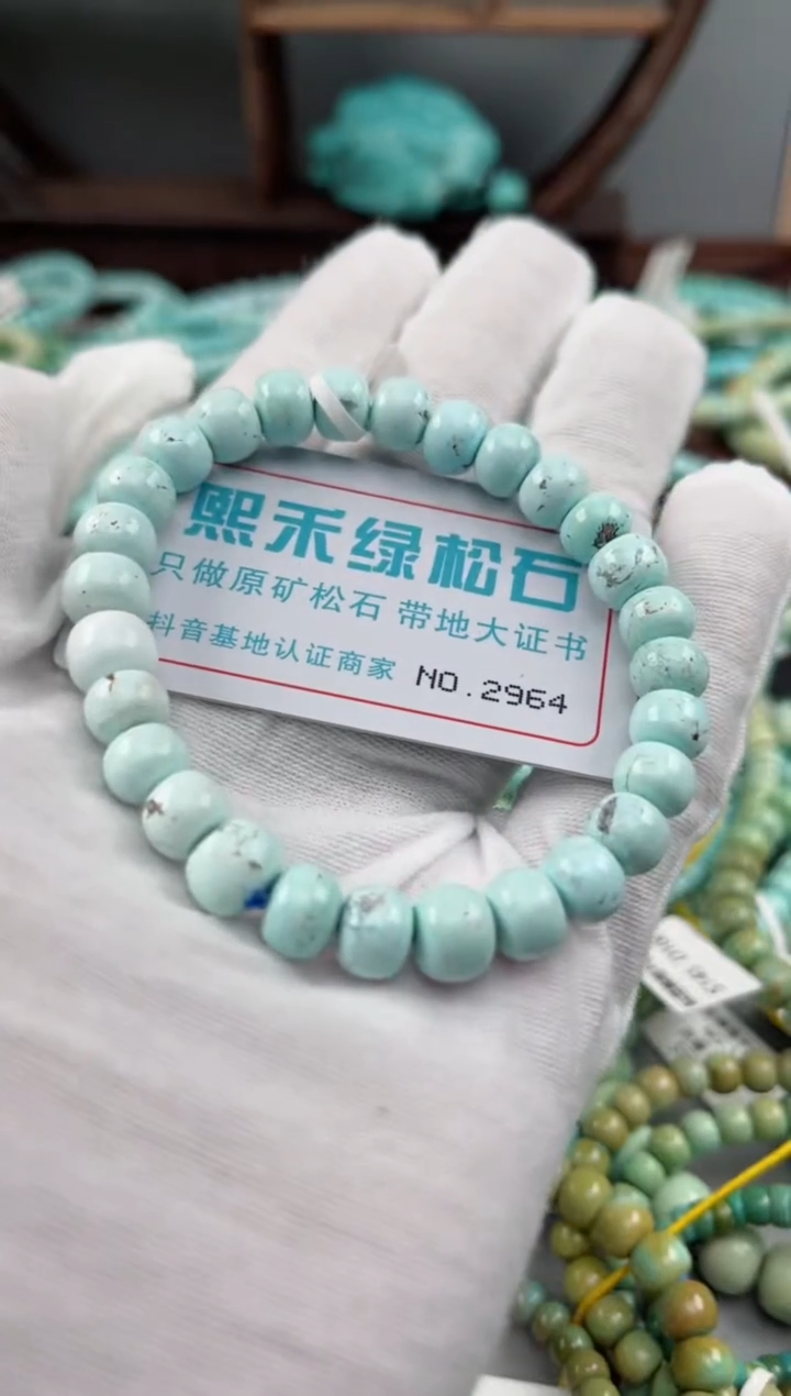 未镶嵌绿松石松石2964