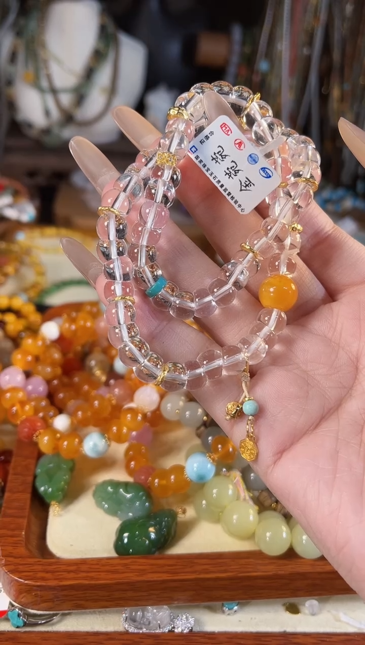 【闪购商品】水晶手链银S925镶嵌多样性发货其一