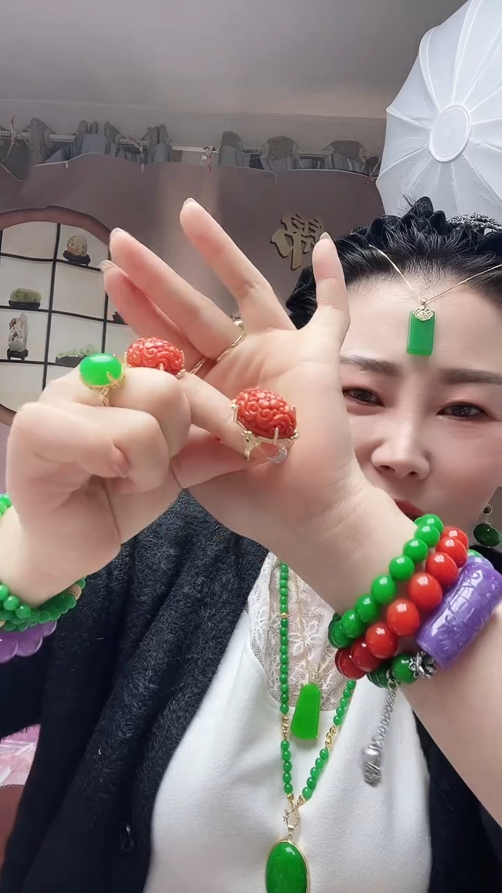 【闪购商品】查罗石戒指14K金镶嵌78号