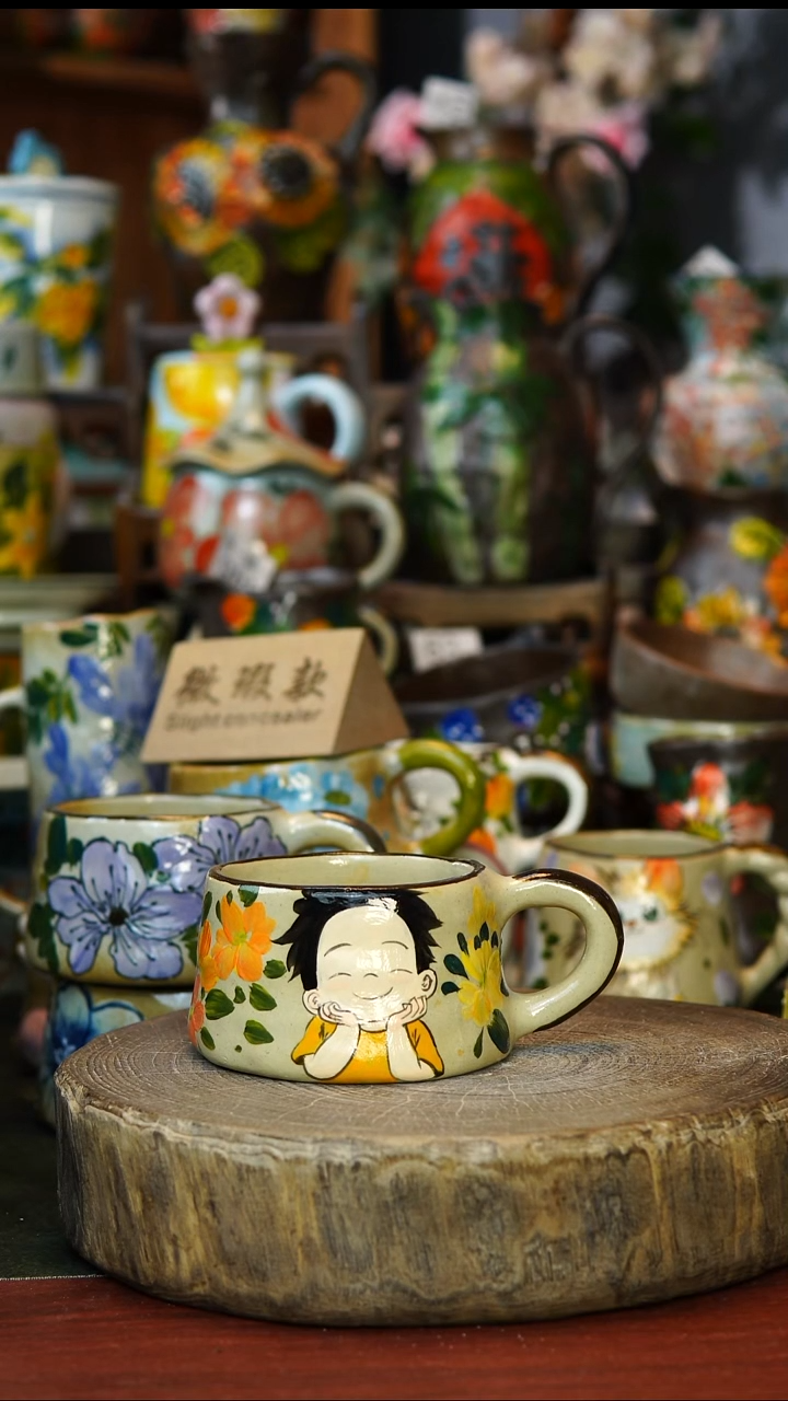 陶瓷252景德镇手工手绘釉下彩