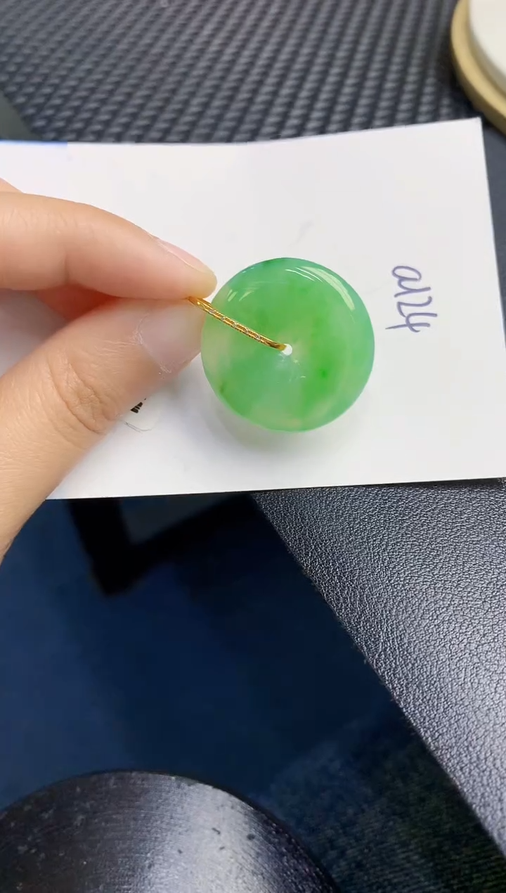 【闪购商品】翡翠颈饰18K金镶嵌000000000