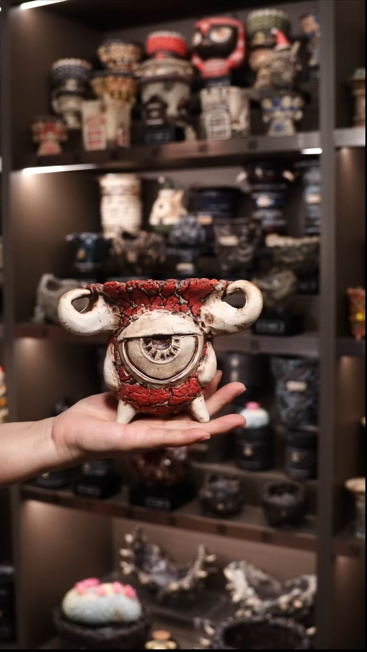 0**1泰国进口手工花盆个性创意花盆