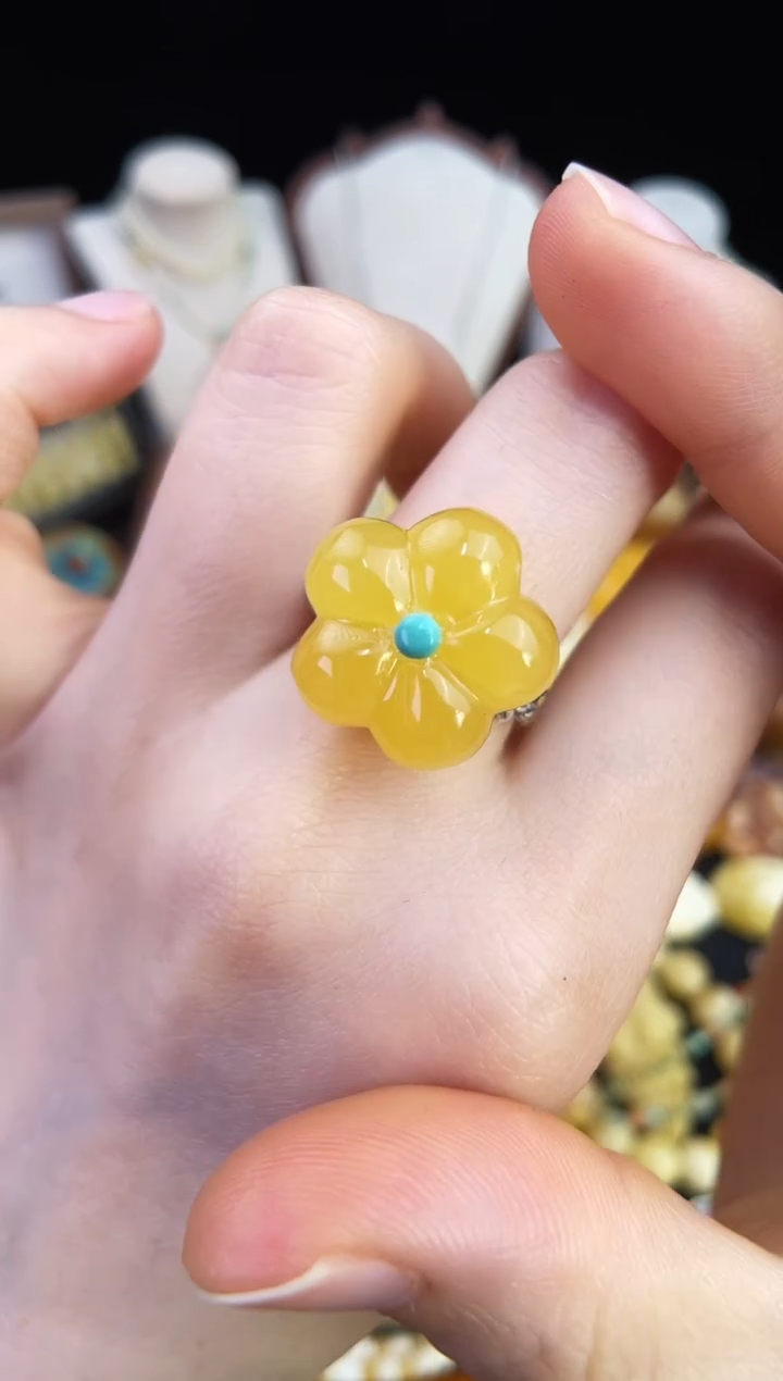 琥珀未镶嵌珠宝奇石柒月