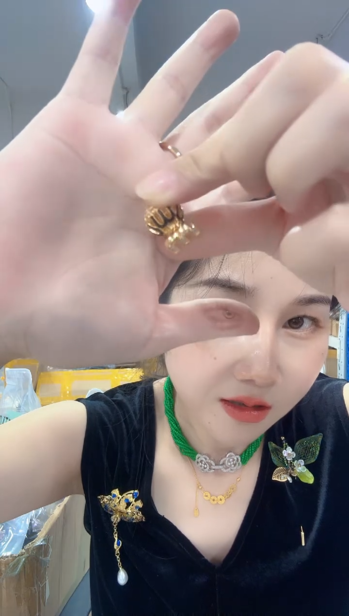 非金属布艺铜丝线边夹发箍集合 LG-632