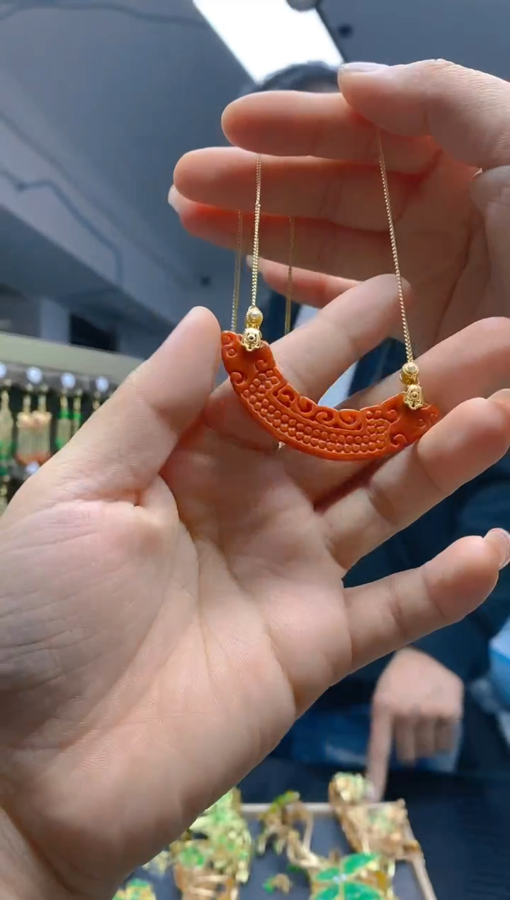 【闪购商品】翡翠耳饰合金0271翡翠锁骨链