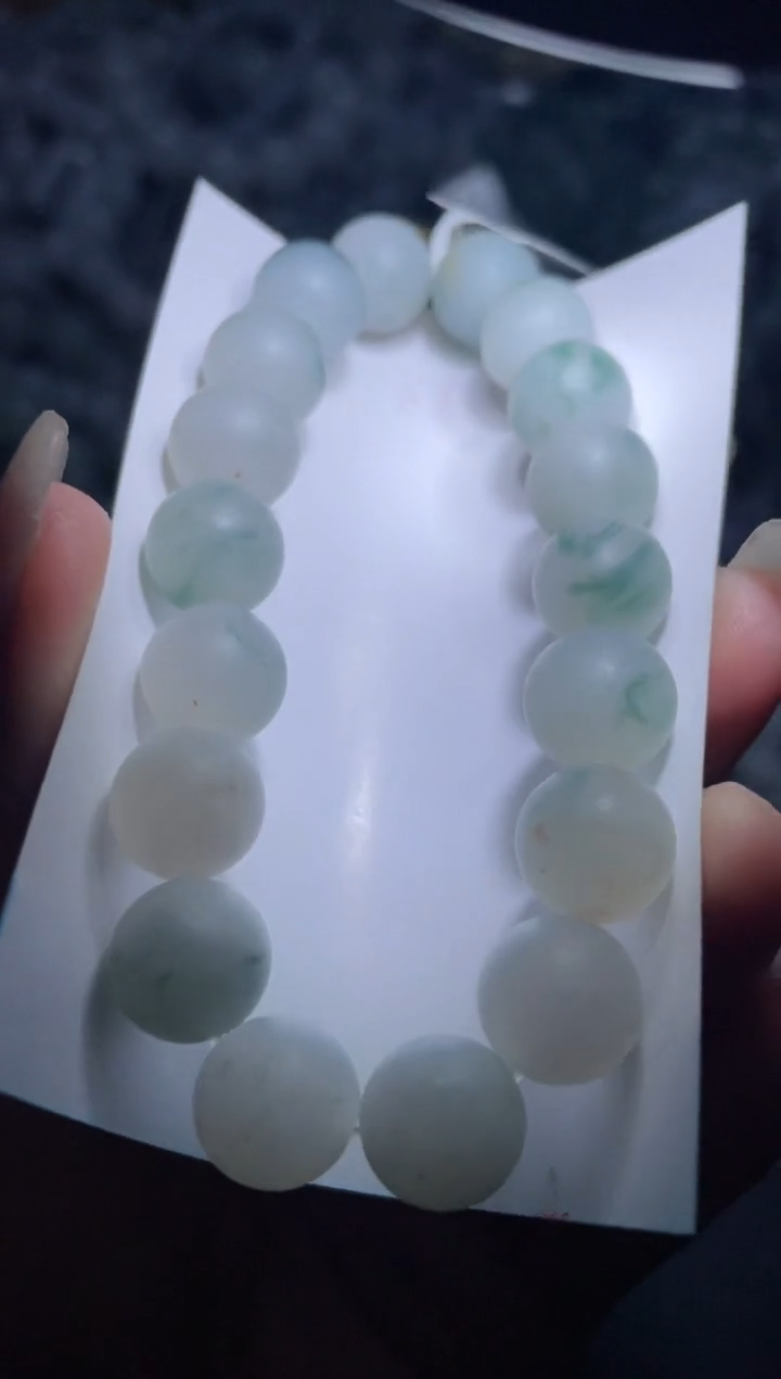 【闪购商品】定制翡翠未镶嵌天然缅甸A货翡翠手串15