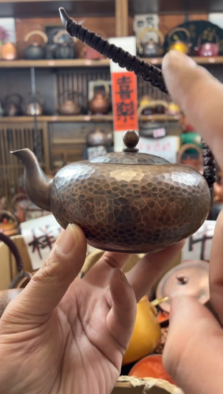 400毫升飞天老铜壶纯紫铜加厚高端清仓