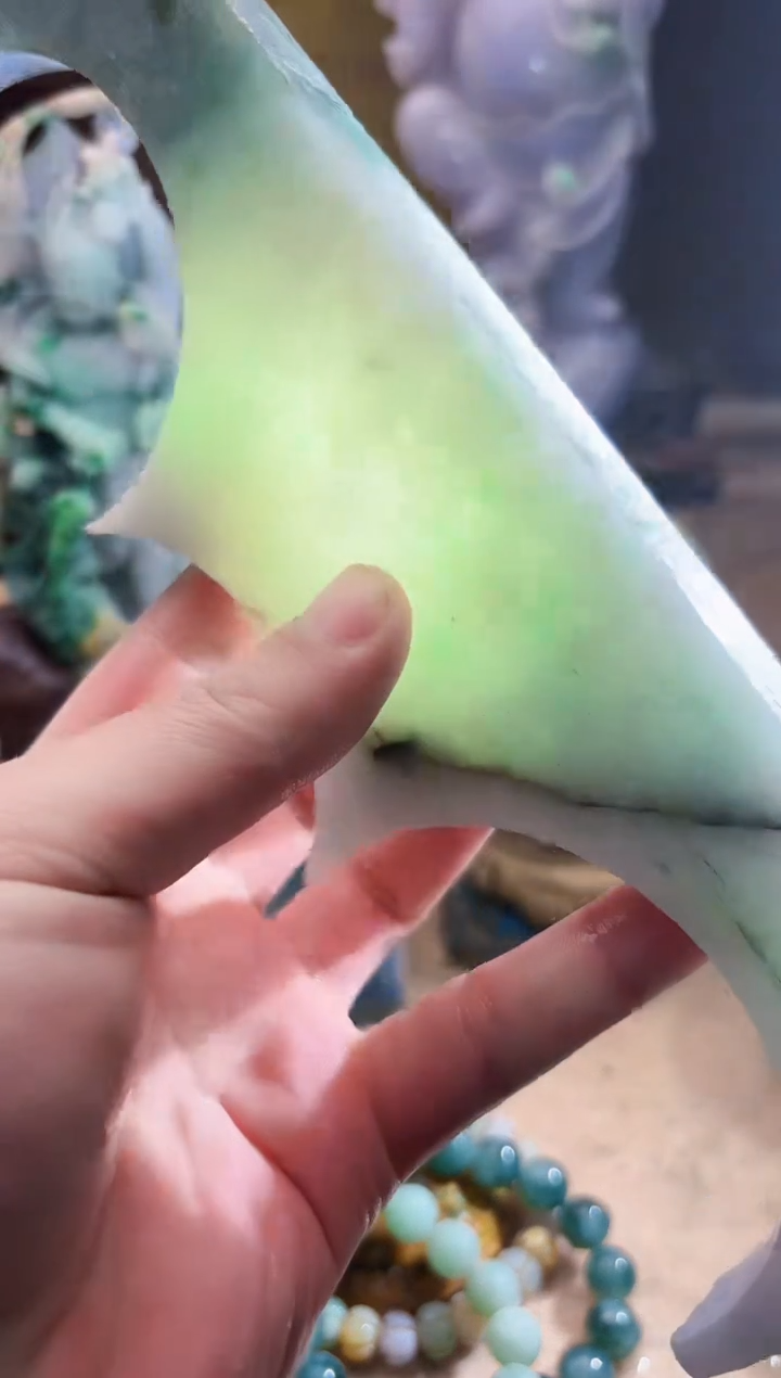 未镶嵌挂件翡翠A货张麦9576