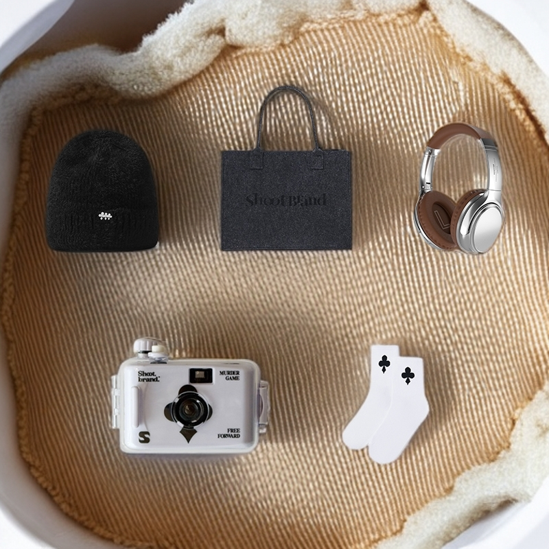 【凑单专属】SHOOTBRAND周边实物 鞋扣/毛毡包/耳机/冷帽/袜子/相机