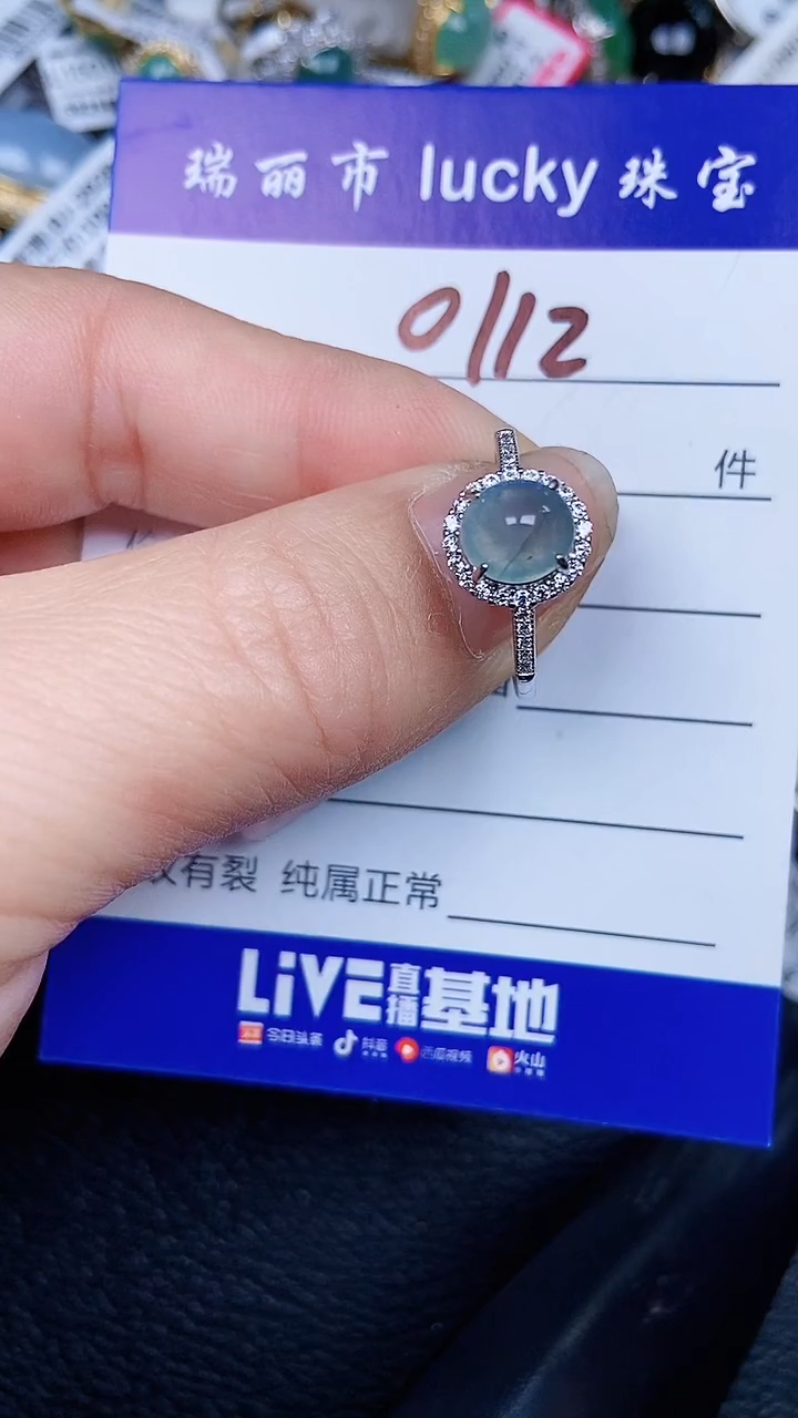 颈饰银S925镶嵌翡翠0112