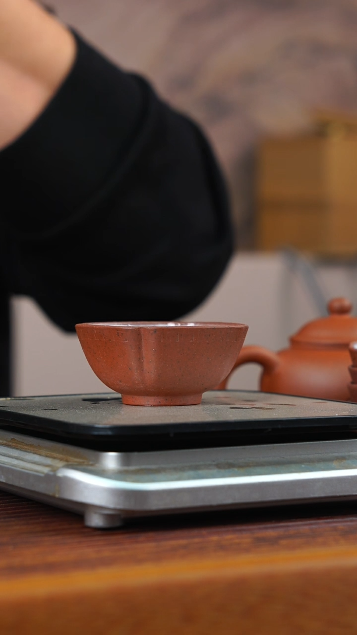 茶壶紫砂四方小杯子40CC