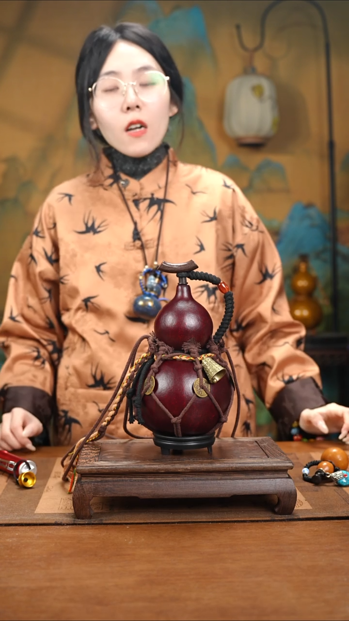 XA038网兜款大漆酒葫芦（现货现发）