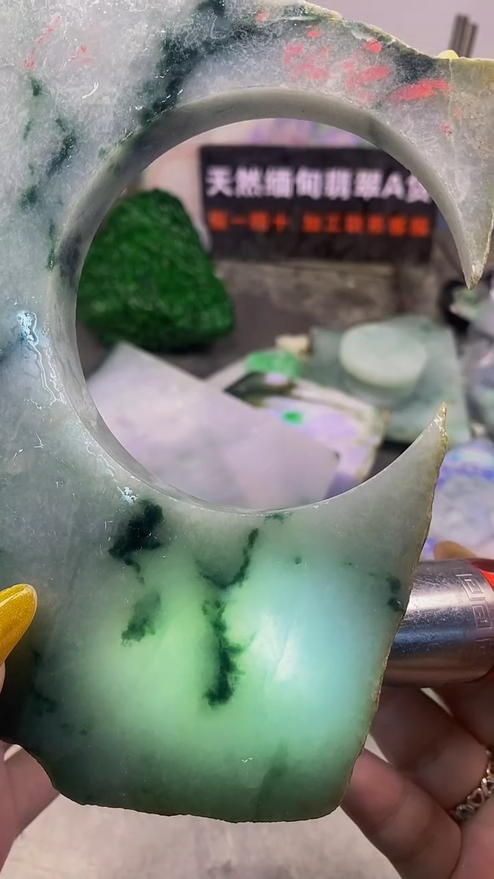 未镶嵌挂件翡翠天然缅甸翡翠A货421