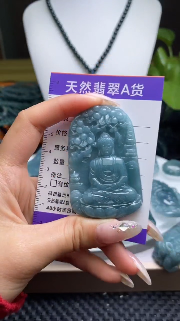 翡翠未镶嵌颈饰         
