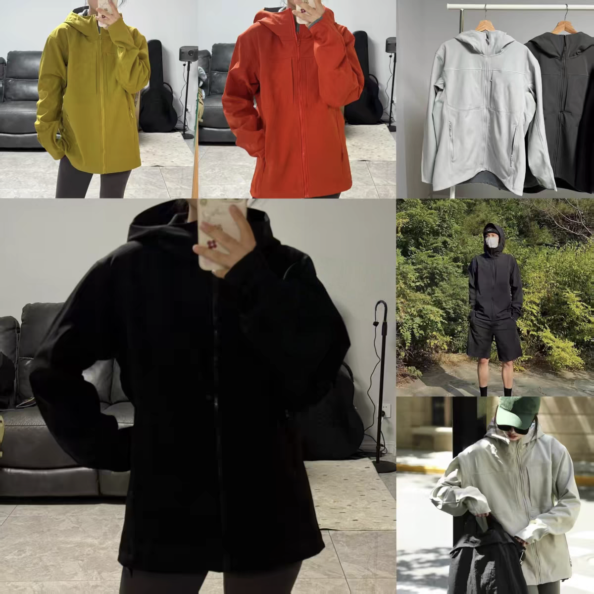 《三门发货》软壳户外加绒透气防风秋季男女连帽冲锋衣