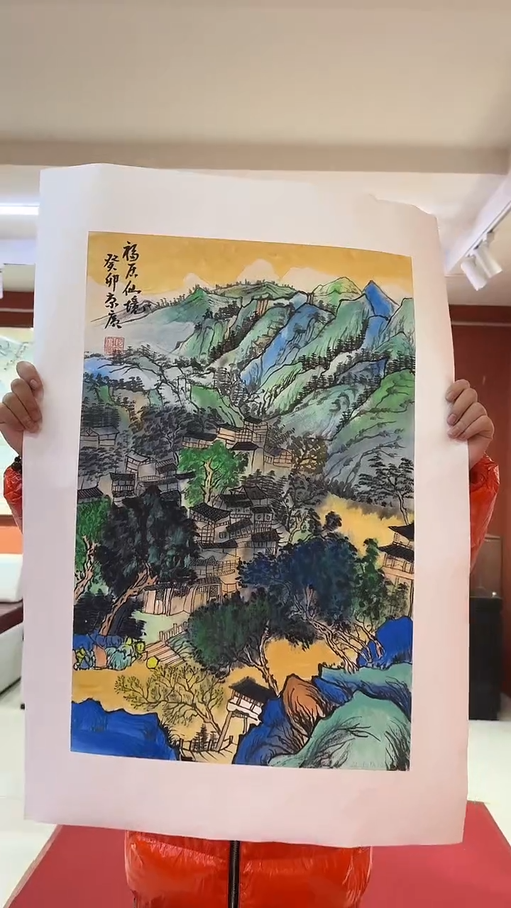 国画陈京广手绘绘画作品18-2