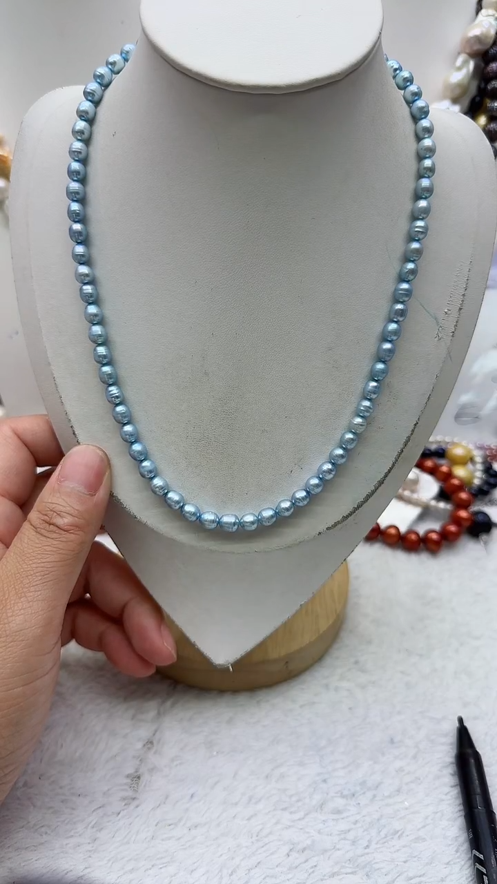 淡水珍珠未镶嵌套链40
