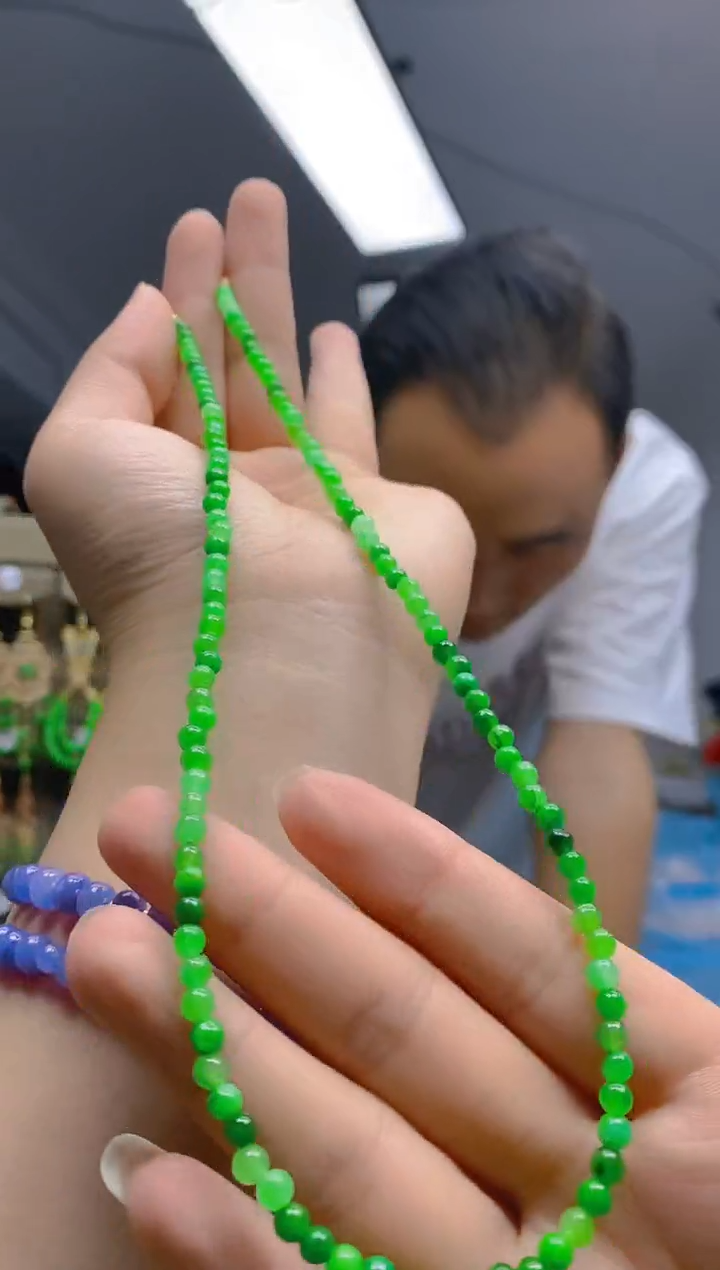 【闪购商品】翡翠耳饰合金0250翡翠锁骨链