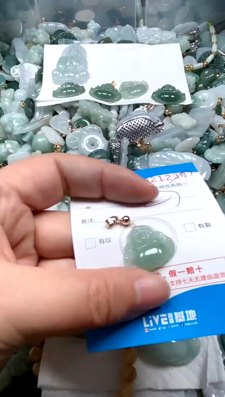 【闪购商品】翡翠颈饰未镶嵌闪购商品0212387
