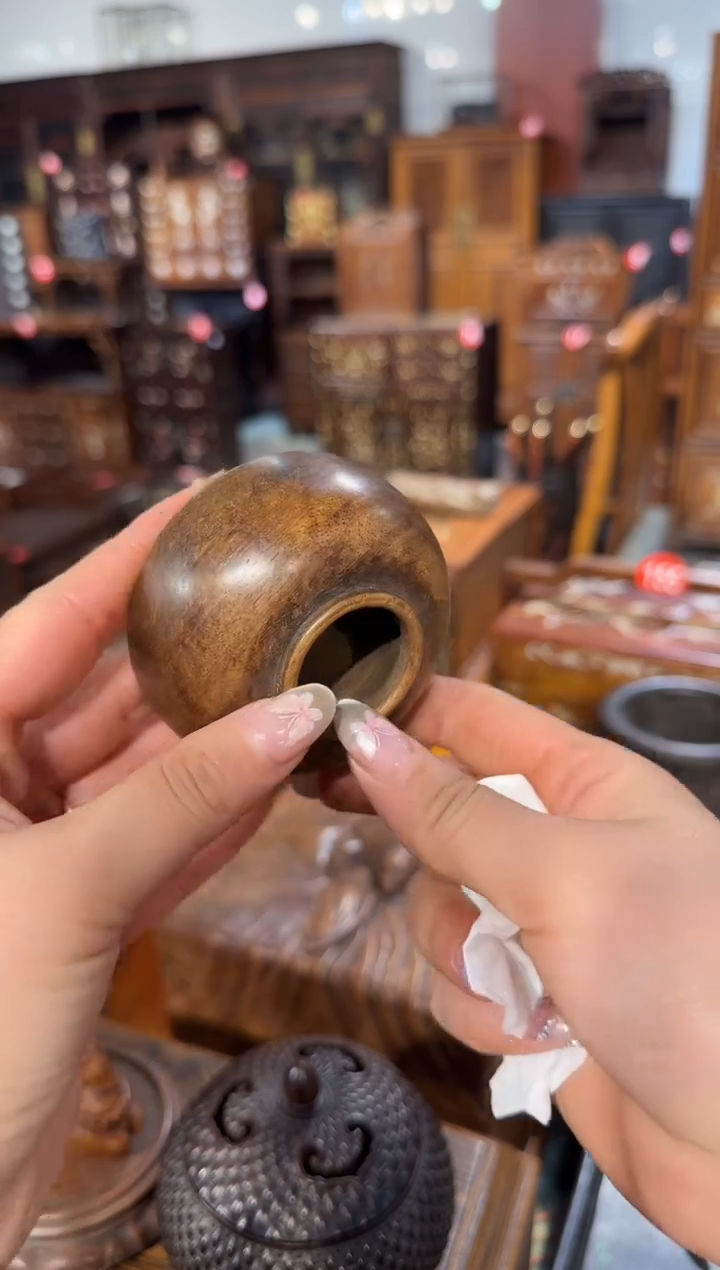 【闪购商品】木木艺黄花梨笔洗168.8888