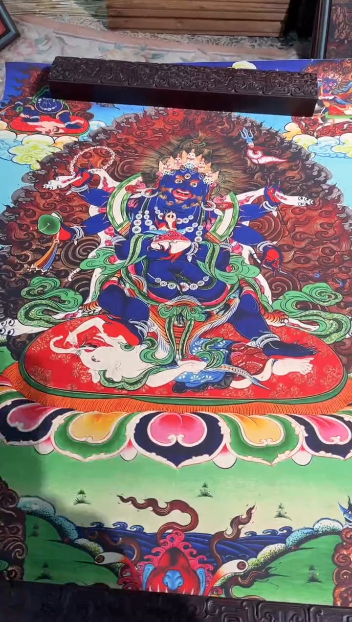 卷轴画卷轴画路路的唐卡tk160