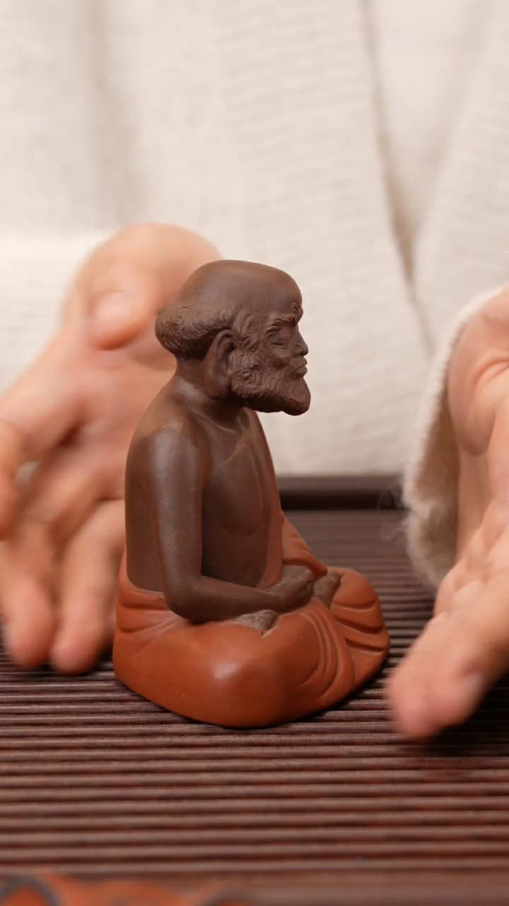 【闪购商品】紫砂茶宠小 达摩；。